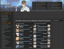 Tablet Screenshot of animeseason.com